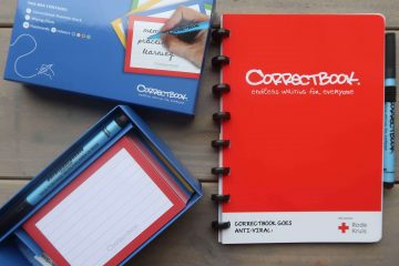 Uitwisbaar notitieboek en flashcards van Correctbook. Oneindig blijven schrijven