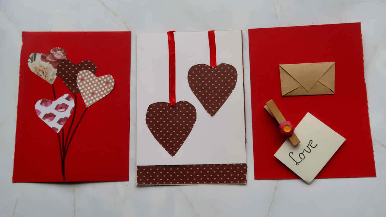 Zelf je Valentijnskaart maken is heel makkelijk en leuk. Met papier.