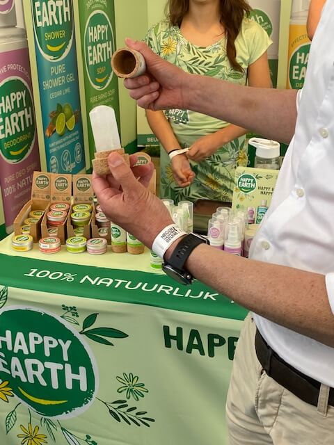 Happy earth deodorant met kurk