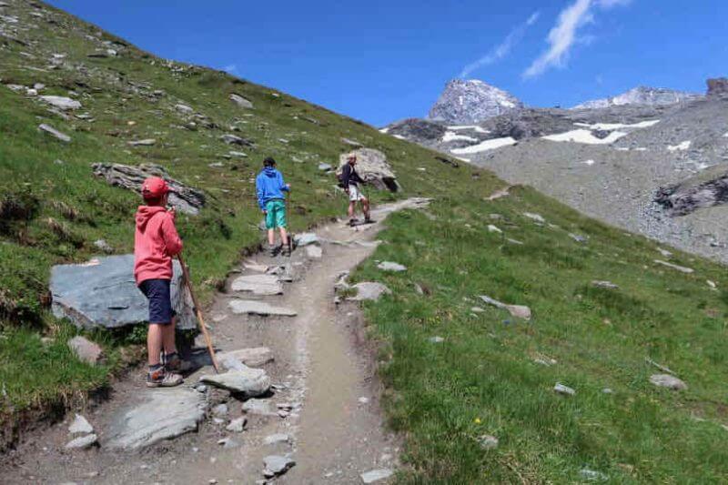 wandelen in Zwitserland, Oostenrijk of Frankrijk. 