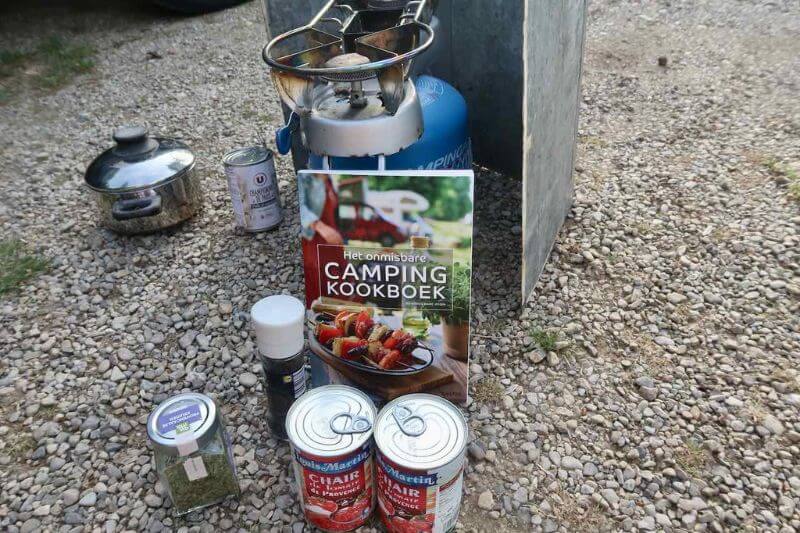 kookboek voor op vakantie op de camping
